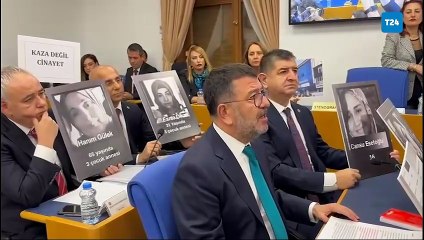 Çalışma Bakanlığı’nın bütçe görüşmelerinde, Kocaeli’de 6 kişinin öldüğü parfüm fabrikası yangını protesto edildi