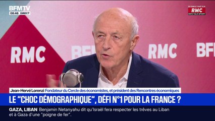 "Augmenter le taux d'activité des plus de 60 ans, c'est important", estime Jean-Hervé Lorenzi, fondateur du Cercle des Économistes