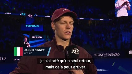 ATP Finals : Jannik Sinner souligne l'importance de démarrer fort avec une victoire 🏆