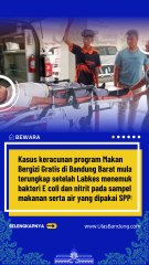 Kasus Keracunan MBG Bandung Barat, Nitrit dan E Coli Ditemukan di Air Dapur SPPG