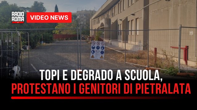 Topi e degrado a scuola, protestano i genitori di Pietralata