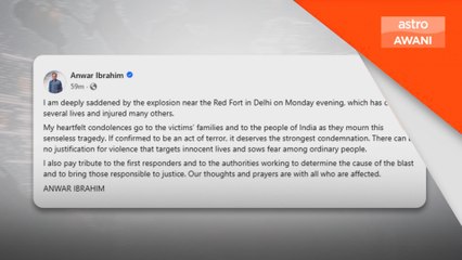 Anwar kutuk tindakan keganasan, zahir takziah kepada mangsa letupan