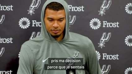 Spurs - Wembanyama raconte ses deux paniers à 3 points décisifs