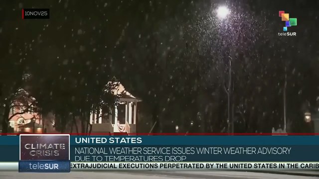 United States: National Weather Service issues winter weather advisory due to temperatures drop