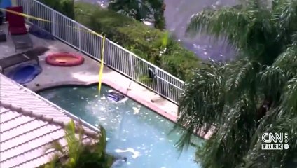 ABD'de yardım uçağı gölete düştü! Kasırganın vurduğu Jamaika'ya gidiyordu...