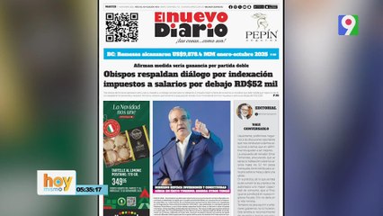 Titulares prensa dominicana martes 11 de noviembre 2025 | Hoy Mismo