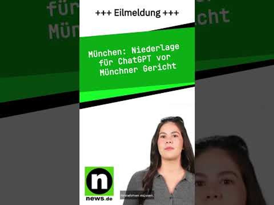 Niederlage für ChatGPT vor Münchner Gericht