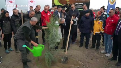 Manisa'da Milli Ağaçlandırma Günü'nde minik eller seferberliği