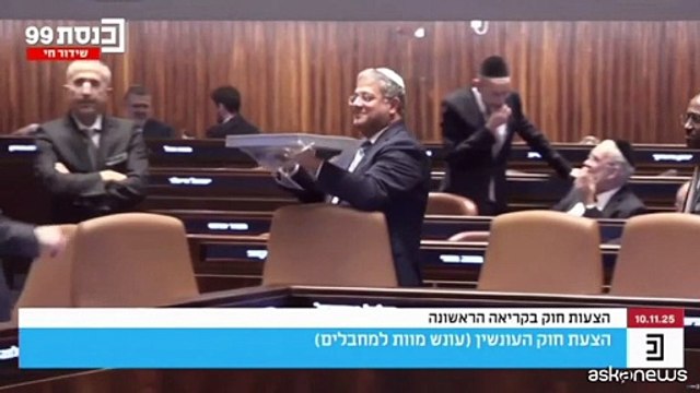 Israele, primo ok alla pena di morte per terroristi. Ben Gvir festeggia