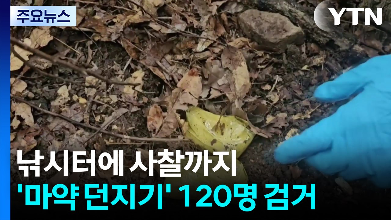 낚시터에 사찰까지...'마약 던지기' 120명 검거 / YTN
