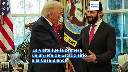 Trump promete apoyar al Gobierno sirio tras recibir en la Casa Blanca al presidente Al Shara
