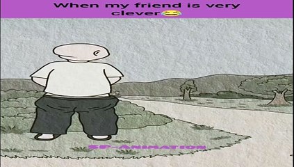 When my friend is very clever😂 #Short