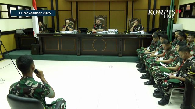 [FULL] Oditur-Hakim Cecar Saksi soal Perlakuan Terdakwa ke Prada Lucky di Sidang