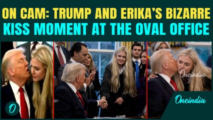 Trump’s ‘INTIMATE’ KISS With Erika Kirk SPARKS Buzz; After Vance, Erika’s MOMENT With Trump Viral