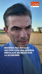 Rodrigo Paz inicia su gestión con una agenda enfocada en reactivar la economía