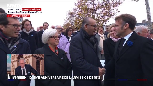 11-Novembre: Emmanuel Macron salue son gouvernement en marge des commémorations