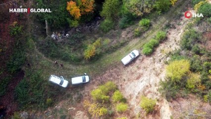 Kastamonu'da Osman'ın cansız bedenine ulaşılan alan görüntülendi