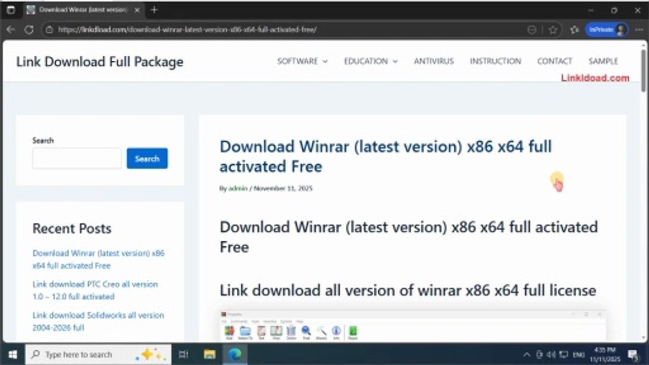 How to download free from linkdload.com