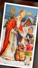 El verdadero Papa Noel, San Nicolás, en viejas postales navideñas