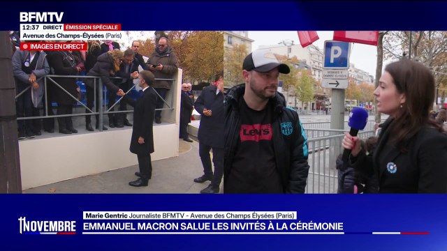 11-Novembre: Je voulais faire découvrir aux enfants la fin de la Première Guerre mondiale et la cérémonie déclare Fabien, venu assister à la cérémonie avec ses enfants
