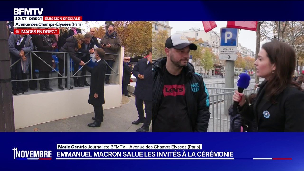 11-Novembre: "Je voulais faire découvrir aux enfants la fin de la Première Guerre mondiale et la cérémonie" déclare Fabien, venu assister à la cérémonie avec ses enfants