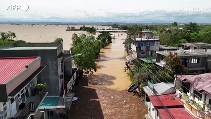 Filippine, le aree allagate dopo il passaggio del tifone Fung-wong