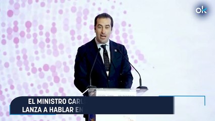 El ministro Carlos Cuerpo se viene arriba y se lanza a hablar en chino en la visita con los Reyes