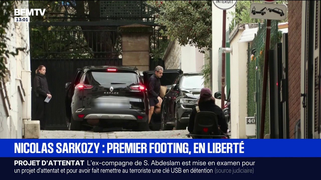 Au lendemain de sa libération, Nicolas Sarkozy a effectué son premier footing