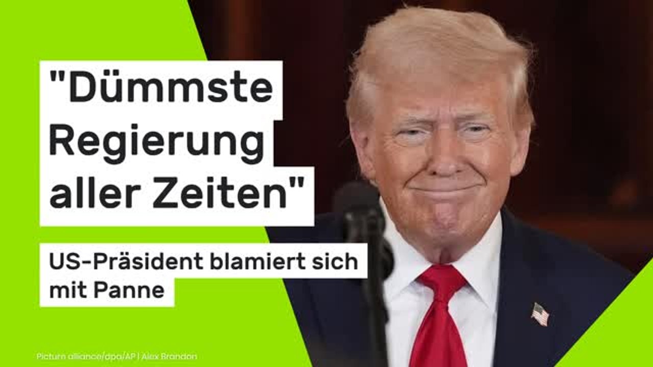 Donald Trump: 'Dümmste Regierung aller Zeiten' - US-Präsident blamiert sich mit Limousinen-Panne