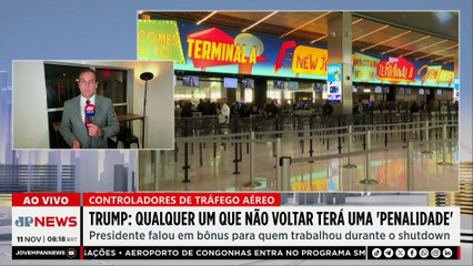 Trump exige retorno imediato de controladores de voo nos EUA