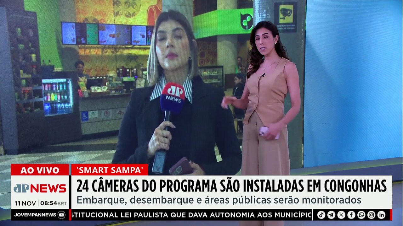 Congonhas entra no sistema de reconhecimento facial da Prefeitura de SP