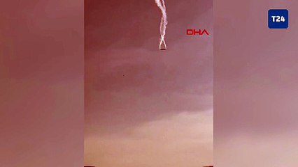 Türkiye'ye ait C130 askeri kargo uçağı Gürcistan-Azerbaycan sınırında düştü, düşme anının görüntüsü ortaya çıktı