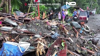 Scenes of destruction after Super Typhoon Fung-wong hits the Philippines