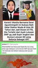 wanita anak supir angkot sukses raih gelar doktor di usia muda #shorts