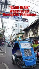 Calm Walk Along Wagas Street in Manila City in the Philippines