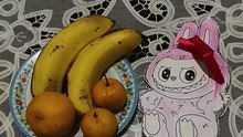 buah fresh  pisang& orange🟠