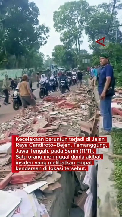 Nabrak, diduga rem blong