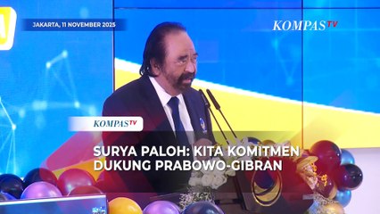 Surya Paloh di HUT Nasdem: Partai Tetap Dukung Prabowo-Gibran, Mudah-mudahan Konsisten