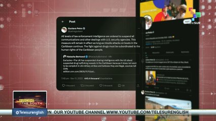 Colombia, govt. suspends intelligence sharing with the U.S.