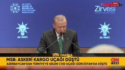 Türkiye'ye ait C130 kargo uçağı Gürcistan'da düştü