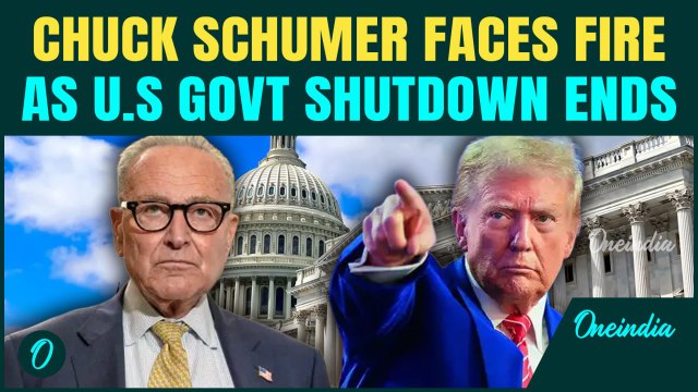 Trump BLASTS Chuck Schumer | REBELLION against Senate Leader as 8 Democrats Vote to END U.S Shutdown