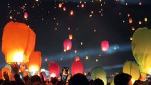 Pesta Lampion Penerbangan Ribuan Lampion di Dieng