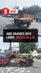Man dies after 4WD crashes into back of lorry near Kluang