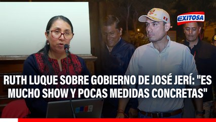Ruth Luque sobre Gobierno de José Jerí: "Es mucho show y pocas medidas concretas para golpear la inseguridad"