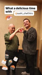 J’ai manger au restaurant de Chef Hiro à Nagoya et demain tournage 😃