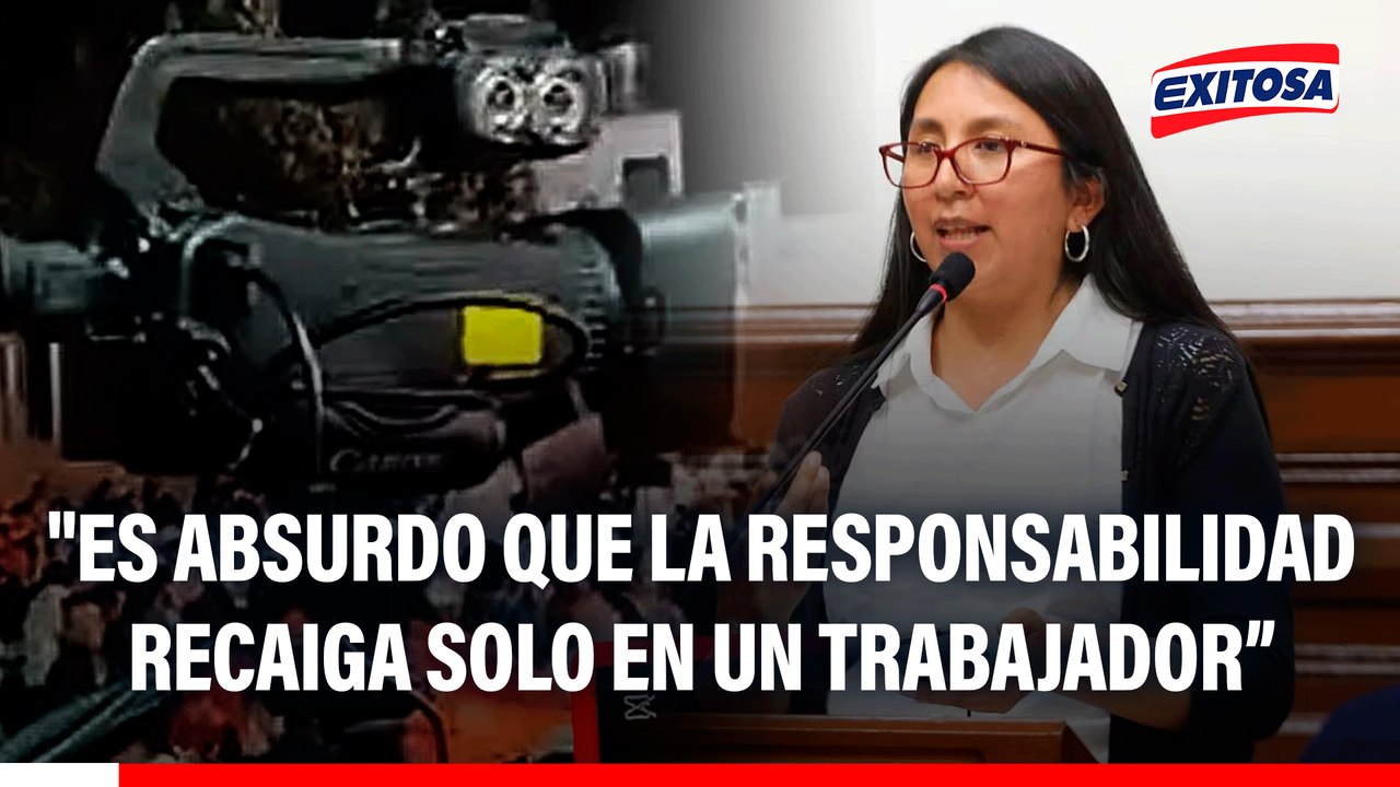 Ruth Luque sobre uso de cámara del Congreso en mitin de FP: "Es absurdo que la responsabilidad recaiga en un solo trabajador"