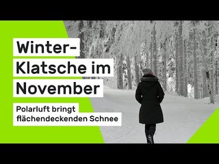 Winter-Klatsche im November: Polarluft bringt flächendeckenden Schnee