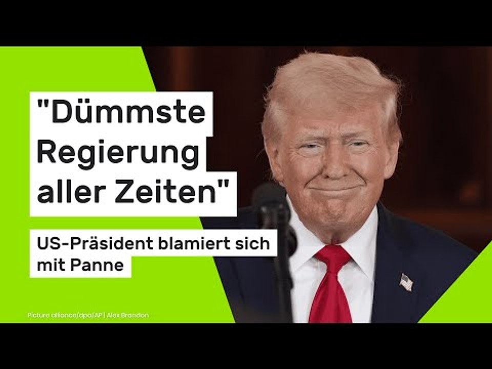 Donald Trump: 'Dümmste Regierung aller Zeiten' - US-Präsident blamiert sich mit Limousinen-Panne