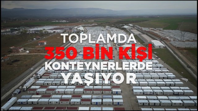 CHP 6 Şubat depremleri için video hazırladı: İnsanlar hala konteynerde yaşıyor!