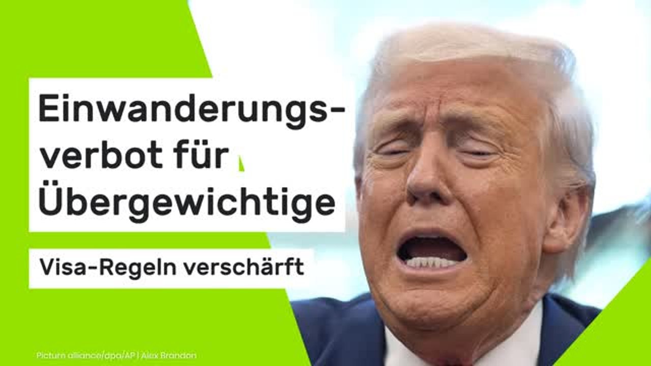 Donald Trump: Visa-Regeln verschärft - Einwanderungsverbot für Übergewichtige